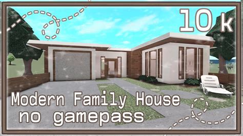 Bloxburg Build Modern K Family House No Gamepass K YouTube