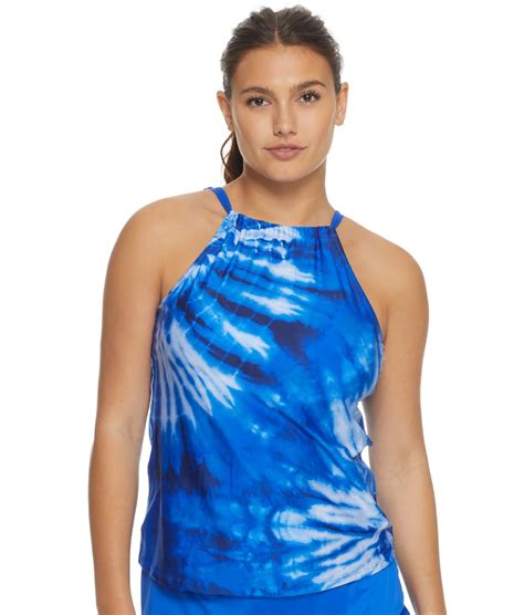 24th and ocean going spiral high neck underwire tankini top and reviews bare necessities style