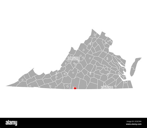 Map Of Danville In Virginia Stock Photo Alamy