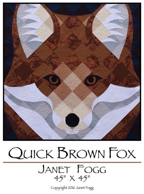 Fox Pattern Paper Pieced Quilt Patterns Paper Piecing Quilts Mini