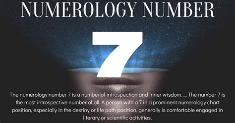 Numerology The Meaning Of The Number 7
