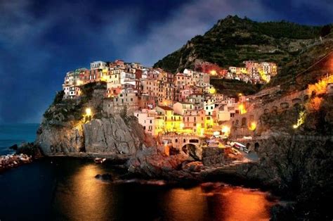 Amalfi Coast At Night Dream Destinations Pinterest