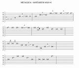 One Guitar Tabs By Metallica