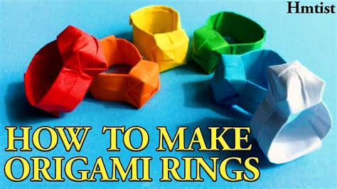 Diy How To Make Origami Rings Hmtist Youtube
