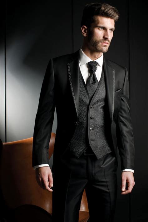 Aliexpress Com Buy New Arrival Groom Tuxedo Shiny Black Groomsmen