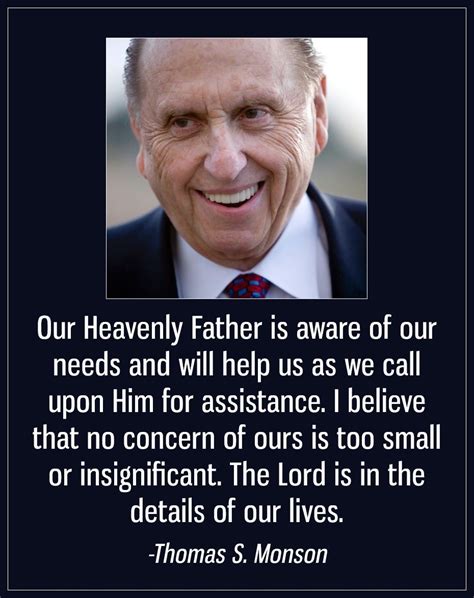 Nothing Is Too Small Monson Prophet Quotes Jesus Christ Quotes
