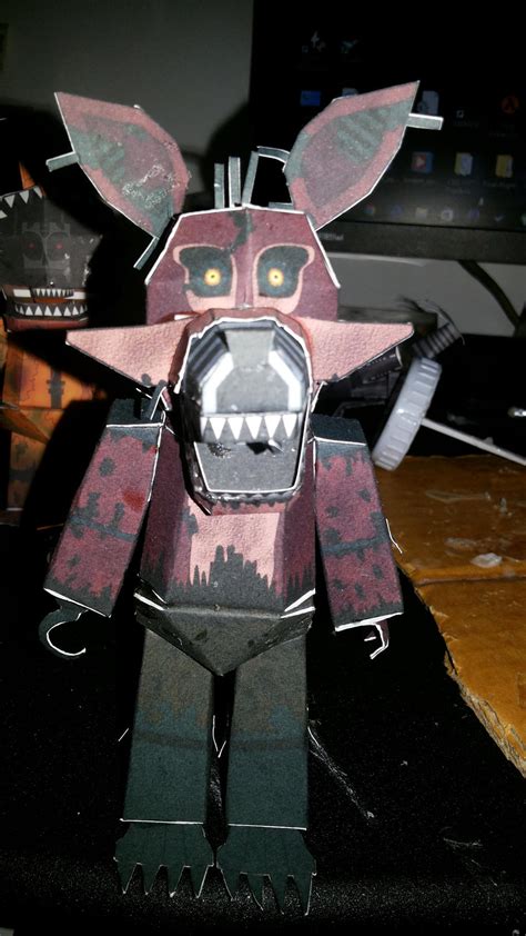 Nightmare Foxy Papercraft By Jackobonnie1983 On Deviantart