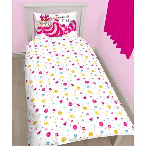 Alice In Wonderland Curious Single Duvet Cover Set 100 Official Kids