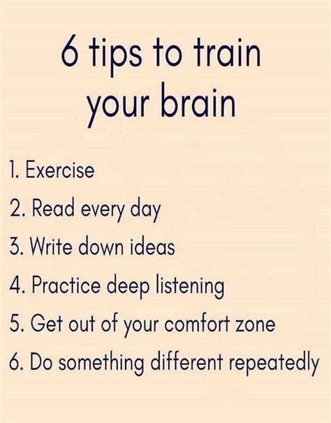 6 Tips To Train Your Brain Inspirational Quotes Inspirational