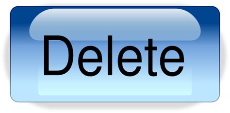 Blue Delete Button Png Transparent Background Free Download 28555