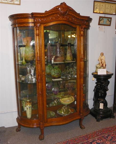 13 results see results in mathis brothers. Bargain John's Antiques | Antique Large Oak Curved Glass ...