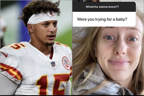 Video Patrick Mahomes Fianc E Brittany Matthews Says Pregnancy Wasn T Planned Was A Surprise