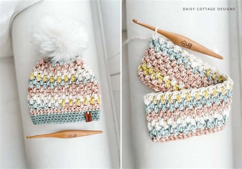 Free Crochet Beanie Pattern Daisy Cottage Designs