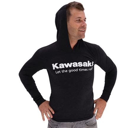 Kawasaki Let The Good Times Roll® Long Sleeve Hoodie T Shirt