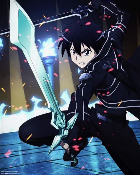 Kiritos Swords Or Cloak Anime Amino