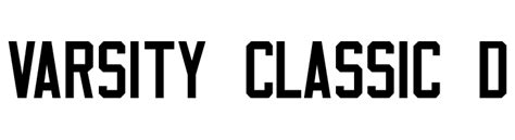 Varsity Classic D Font