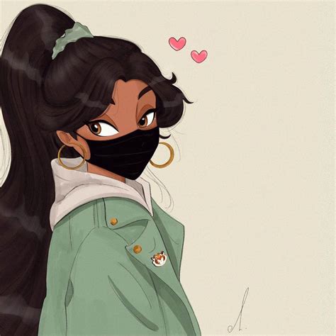 Disney Princess Wears Face Masks Cute Art And Profile Pictures