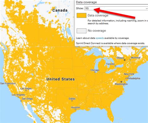 Sprint Coverage Map 2020 Map Of The Usa With State Names