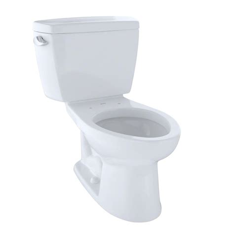 Toto Drake Ada Compliant Piece Gpf Single Flush Elongated Toilet In Cotton White Cst Sl