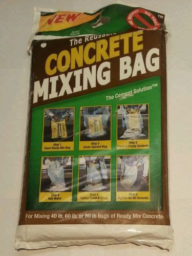 The Cement Solution Reusable Concrete Mixing Bag 2pack Free