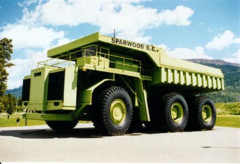 Green Terex Dump Truck Sparwood Bcterex Titan 33 19 350 Tons Trucks