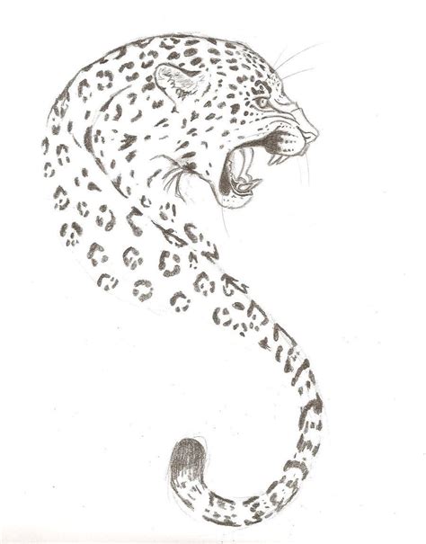 Jaguar Tattoo Design By Singsilver Traditional Art Drawings Animals