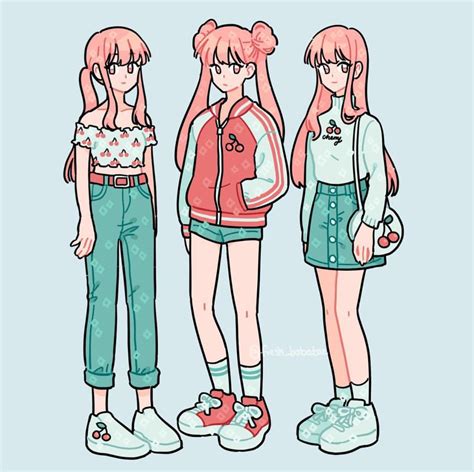 Arte Do Kawaii Kawaii Art Art Outfits Anime Outfits Girls Cartoon