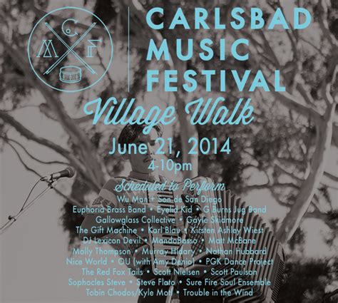 Carlsbad Music Festival Village Walk Carlsbad Art And Culture At