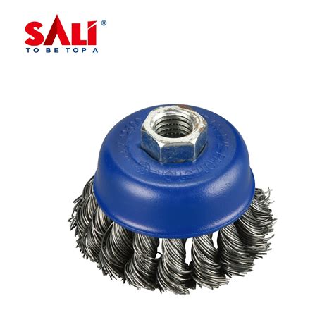 China Inch Carbon Steel Twisted Wire Brush For Grinder China Brush For Grinder Twisted