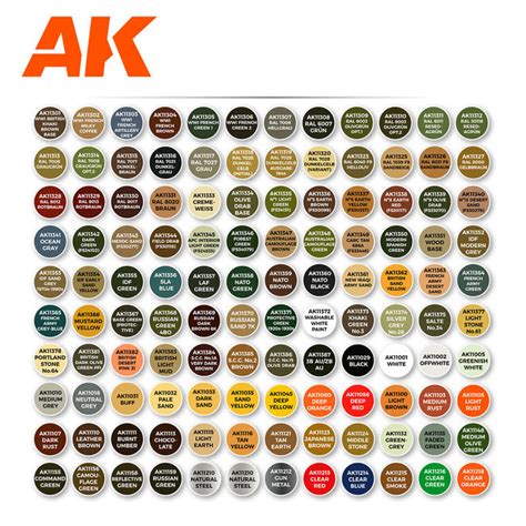 Ak Interactive The Best 120 Colors For Afv 120 Kleuren 17ml