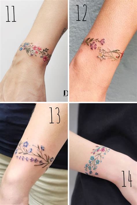 Discover Flower Wrist Wrap Tattoo Super Hot In Eteachers