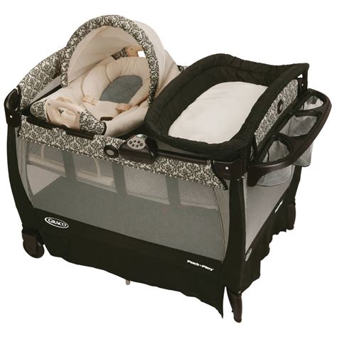 Some of the mattresses are made of foam while others have coils similar to those on an innerspring mattress. Graco Pack 'n Play Playard with Cuddle Cove Rocking Seat ...
