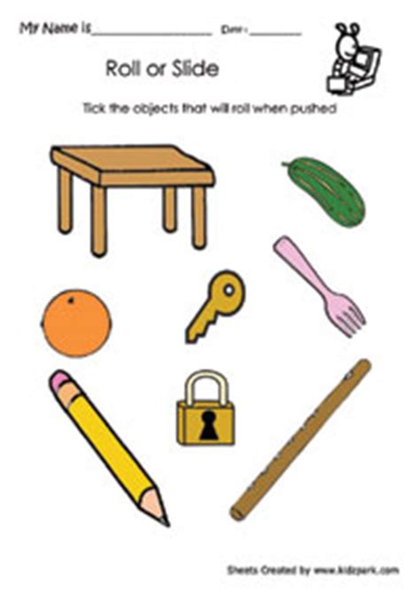 Roll or Slide Worksheets,Printable Activities for Kids,Activity Sheets
