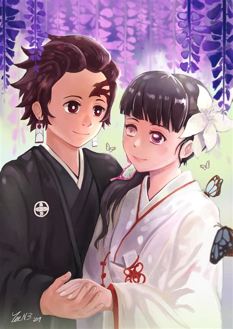 Tanjiro And Kanao Wedding Fanart Rkimetsunoyaiba