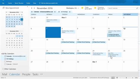 How To Use Calendar In Outlook Printable Calendar Collection