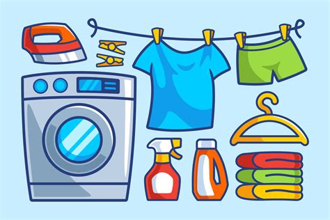 Washing Machine Laundry Cartoon Collection 5013554 Vector Art At Vecteezy