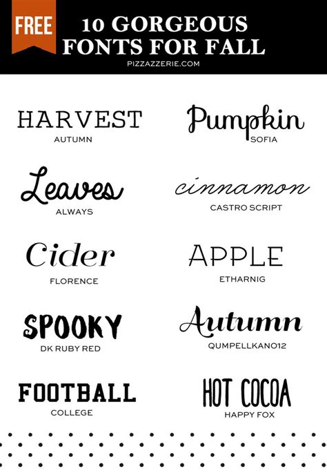 10 Fall Fonts To Download Now Silhouette Fall Fonts Fonts