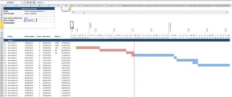 Diagramme De Gantt Excel