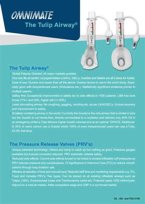 The Tulip Airway Trbo Plastic And Silicone Medical Products