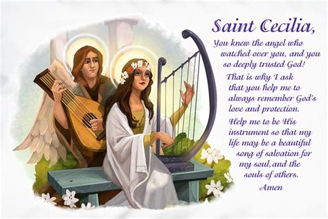 Saint Cecilia Quote St Cecilia Catholic Saints Catholic Catholic