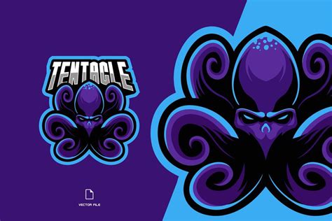 Premium Vector Octopus Mascot Sport Logo Illustration