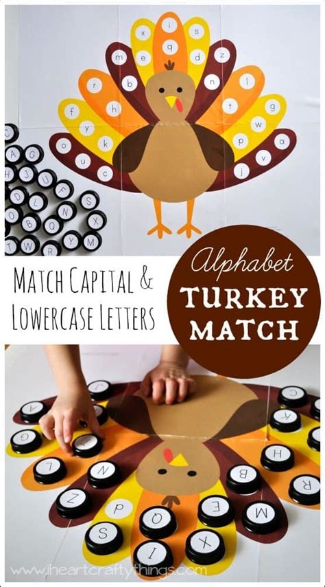 Alphabet Turkey Match Free Printable