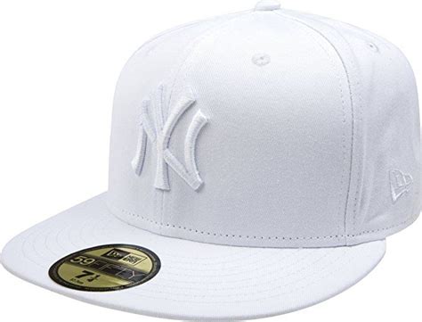 Mlb New York Yankees White On White 59fifty Fitted Cap 7 18 New Era