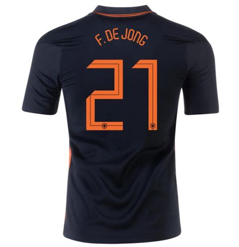 Frenkie De Jong 21 Netherlands 2020 Away Soccer Jersey Model 2113887