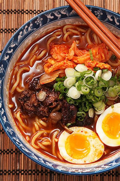 This dish is delicious, so many people pick this as their favorite. Homemade Shin Cup-Style Spicy Korean Ramyun Beef Noodle ...
