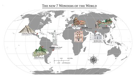 New Map The New 7 Wonders Of The World Beautiful Things