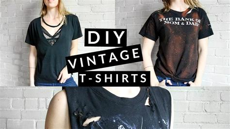 Diy Distressed Vintage T Shirts Youtube