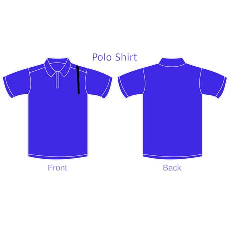 Blue Polo Shirt Front And Back Png Svg Clip Art For Web Download