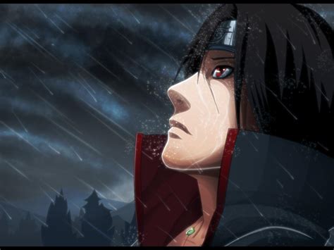 Itachi In The Rain 1024x768 Wallpaper