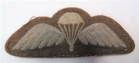 Ww2 Airborne Parachute Qualification Wings In Arm Bands And Badges